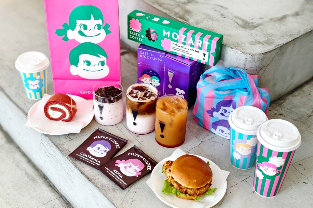 CAFE!N 攜手日本不二家推出聯名系列商品（林冠伶攝）