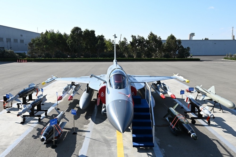 亞塞拜然去年9月接收首架梟龍3型戰機。（取自亞塞拜然總統府）