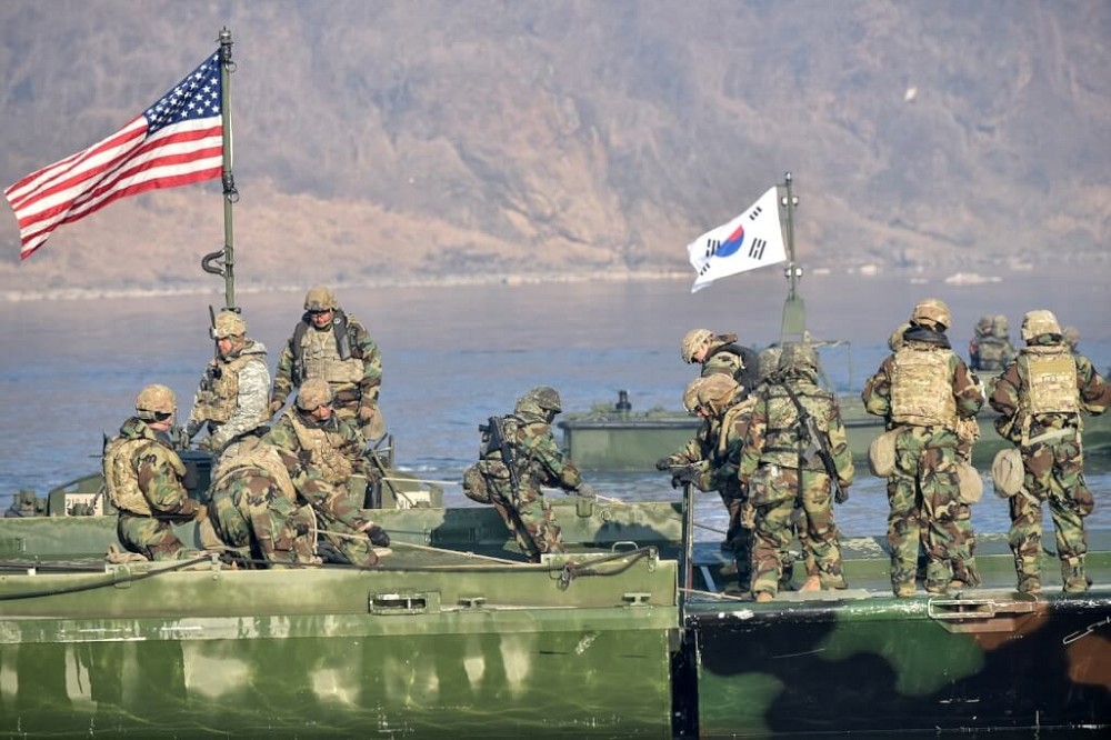 駐韓美軍和南韓軍隊舉行聯合軍演。（取自駐韓美軍網頁usfk.mil）